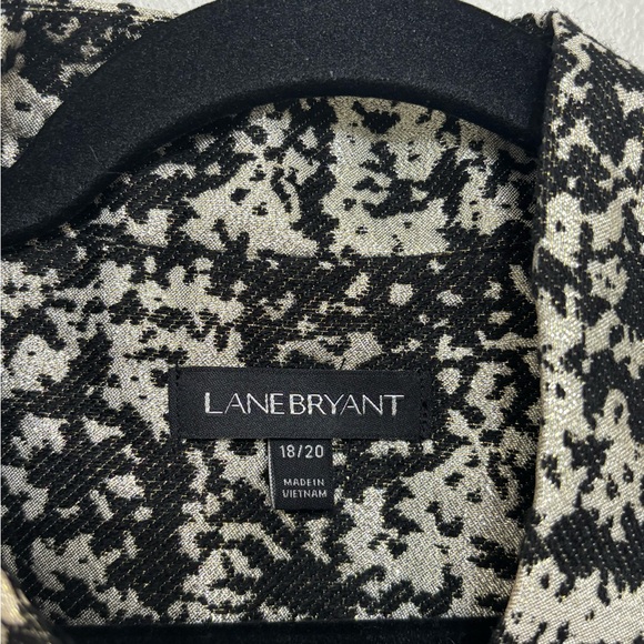Lane Bryant Metallic Jaquard Jacket in Black and Gold - Size 18/20 - Picture 7 of 12